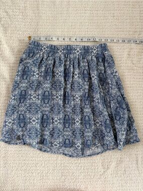 Blue Printed Skirt